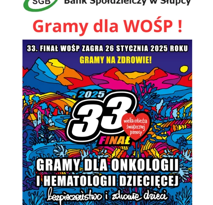 Gramy dla WOŚP